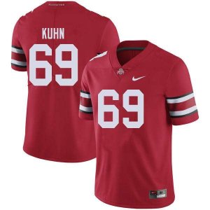 Men's Ohio State Buckeyes #69 Chris Kuhn Red Nike NCAA College Football Jersey Colors ART0044WB